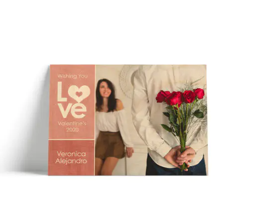 Foto en madera personalizado | San Valentín | Wishing you love