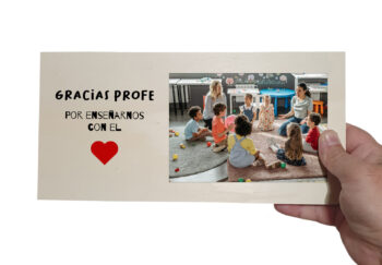 Regalo profe - Gracias profe - foto personalizada